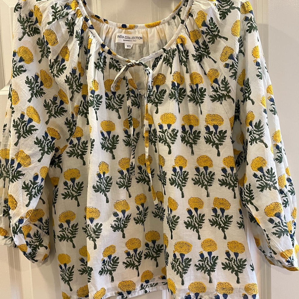 Emerson fry XS NWOT India collection blouse